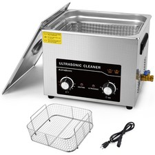 Commercial Ultrasonic Cleaner, 15L with Knob, Heater Timer 450W+360W 40kHz picture