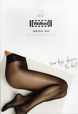 WOLFORD NEON 40 Semi-sheer Tights Size Small Gobi 18391 picture