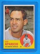 1963 Topps Baseball card # 205 Luis Aparicio Baltimore Orioles picture