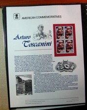 US Commemorative Panel Scott# 2411 Arturo Toscanini 1989 H257 picture