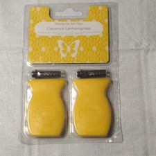 Scentsy Car Bar Clip Air Refresh Coconut Lemongrass 2 Pack picture
