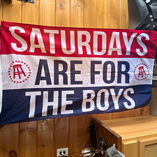Saturdays Are For The Boys 3x5 ft Polyester Flag Red White Blue Barstool Sports picture