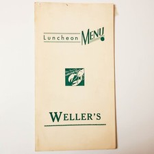 Vintage Weller's Morton Grove Restaurant Menu 1960's Rare picture