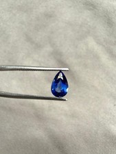 Natural Blue Sapphire Pear Shape 1.00 Ct Heated Gemstone 5x7.80mm Loose Stone picture