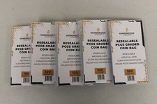 (1000) Humongous Hoard Resealable PCGS Graded Coin Bags - 10 Packs of 100 picture