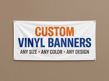 Custom Printed Banner – Outdoor Vinyl Sign for Business, Promotions & Events picture