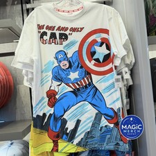 2026 Disney Parks Avengers Campus DCA Captain America Comic T-Shirt All Sizes picture