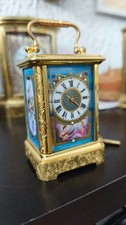 RARE pendulette de voyage  Mignonnette Sèvres enamel picture