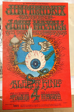 JIMI HENDRIX EXPERIENCE 1968 FILLMORE BALLROOM BILL GRAHAM POSTCARD BG-105 -N/M picture