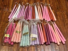 Lot of (55) Vintage Trader Joe’s Made in Denmark 9” Handcrafted Taper Candles picture