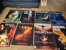 BUNDLE OF 8 HORROR rare ORIGINAL MOVIE POSTERS from '00s wrong turn exorcist etc picture