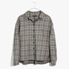 Madewell Plaid Button-Up Shirt picture