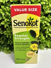 Senokot Regular Strength Natural Vegetable Laxative 100ct  Value Size Exp 11/26 picture