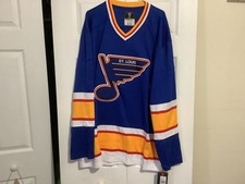 St. Louis Blues Fanatics Vintage Royal Blue Breakaway Jersey Size XL NWT picture