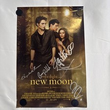 Twilight New Moon Cast Signed Promo Poster 11x17 Facinelli Reaser picture