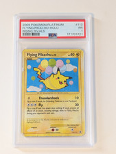 2009 Pokemon Platinum Rising Rivals PSA 1 Flying Pikachu Holo #113 FRESH SLAB picture