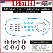 Head Full Gasket Set w/ Cylinder Bolts For Chevy Silverado GMC Sierra 4.8L 5.3L picture