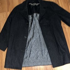 Pierre Balmain Wool Coat Mens Size XL Paris France Luxury Designer Old Money picture
