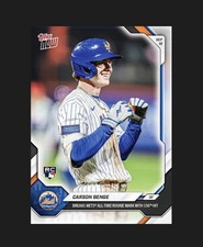 Carson Benge 2026 Topps Now 693 Mets Rookie Hits Record, Presale card  picture