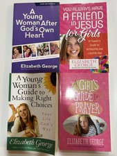 Lot of 4 Elizabeth George Books- A Yourg Woman's Guide- Harvest House Pub-    #4 picture