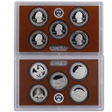 2012 S Proof Parks Quarter Set ATB Gem DCam No Box or COA 5 Coin CN-Clad US Mint picture