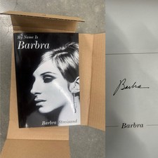 Barbra Streisand My Name is Barbra Book SIGNED AUTOGRAPHED Bookplate picture