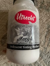 Professional utrecht acrylic paint iridescent tinting medium 16oz picture