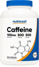 Nutricost Caffeine Pills 100mg, 500 Capsules picture