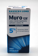 Bausch + Lomb Muro 128 5% Ophthalmic Solution - 1/2 FL OZ (15 mL) - EXP 2028 picture