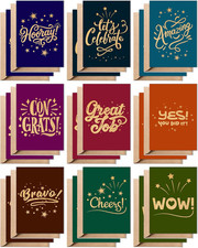 Tarjetas De Felicitacion 18 Pack Con 9 Disenos Sobres Y Adhesivos 5