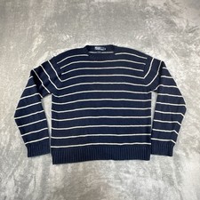 VTG Polo Ralph Lauren Sweater Mens XL Minimalist Fisherman Linen Knit Preppy picture