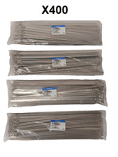 (X400) NEW BAND-IT TIE-LOK Cable Ties 304SS Stainless Steel Zip Ties 3/8