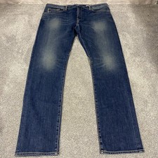 Hiroshi Kato The Pen Slim Selvedge Jeans Size 40 Mens Dark Blue Stretch Denim   picture