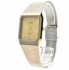 [N MINT] Rado Diastar 129.9540.3 29mm Gold Dial Date Qz 30mm Men's Watch JAPAN picture