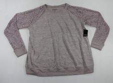 Torrid Super Soft Plush Lace Sleeve Raglan Sweatshirt 2X picture