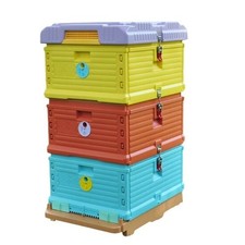 Beehive Insulated Plastic 10 Frame 3 Box 2x Brood 1x Honey Super Beekeeping picture