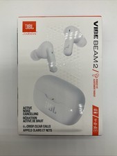 JBL Vibe Beam 2 True Wireless ANC Bluetooth Earbuds White JBLVBEAM2WHTAM NEW picture