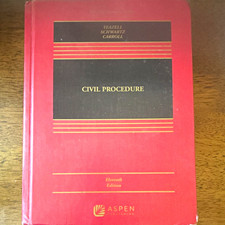 Aspen Publishing Civil Procedure 11th Edition Hardcover Yeazell Schwartz Carroll picture