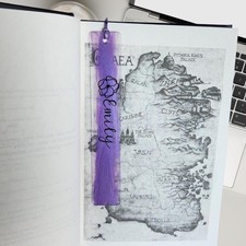 Personalized Acrylic Bookmark Customizable Gift for Her Bookish Bookshelf Decor picture