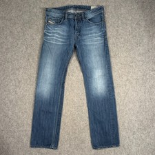 Diesel Industry Blue Denim Safado Regular Slim Straight Jeans Men's Size 30x30 picture