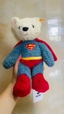 250926-toy-32 Steiff DC Superman Teddy Bear 29cm New with Tags Red Cape picture