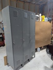 Lyon Standard Steel Gray Wardrobe Locker, (3) & (2) Wide picture