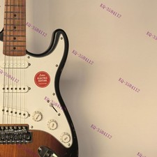 Solid Body Electric Guitar Stainless Steel Rounded Frets Aged Brown US US Stock picture