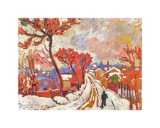 André Derain Snowy Landscape in Chatou : Archival Quality Giclée Art Print 1905 picture