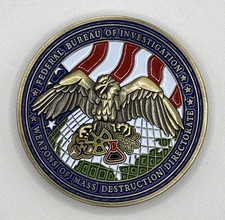 FBI HQ WMDD 10th Anniversary Challenge Coin Weapons Mass Destruction CN98 picture