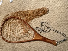 Vtg 1978 William “Bill” Karduck Trout Fishing Landing Net Hand Made St. Louis picture