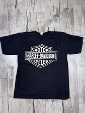 Vintage Harley Davidson Faded Big Logo Lake George New York T Shirt Size XL picture