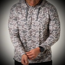Burlebo Men’s Performance Hoodie – Lightweight XXL, Classic Deer Camo  picture