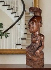 Kuba Ndop King Figure Democratic Republic of Congo 14.5”H 1.7Kgs picture