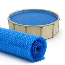 Sun2Solar Blue 24ft Round Solar Pool Cover 12 Mil Heat Retaining Blanket picture